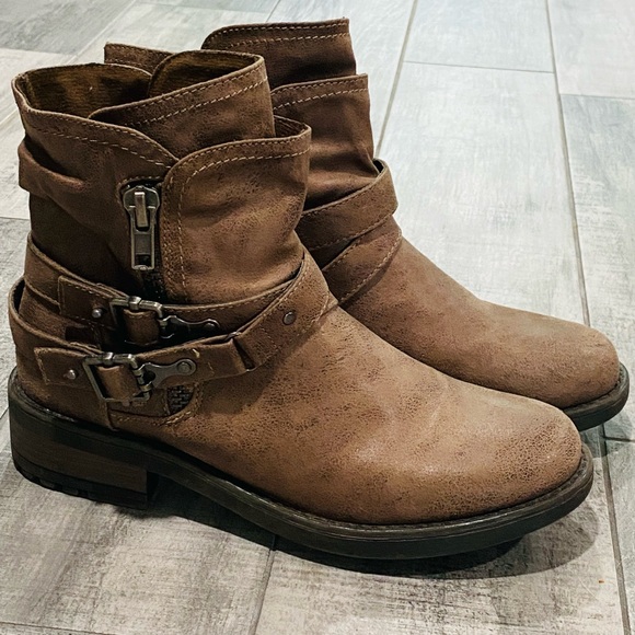 Size 9 Motorcycle Ankle Boots - Picture 5 of 10